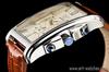 Square White Silver Square Rectangular Limited Seiko Quartz Leather Genuine Day Present To 300 Pieces JMW TOKYOMen's Watch, & Brown, Chronograph,