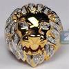 Lion Head Ring European and American Fashionable Men's and Women's Hand Jewelry