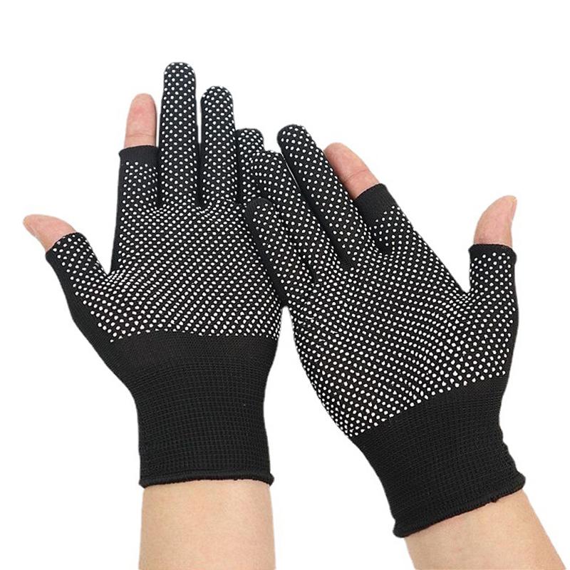 Rutschfeste Touchscreen Nylonhandschuhe Herren Damen Sommer Outdoor Reiten Sport Fitness Atmungsaktiv Rutschfest Sonnenschutz Halbfingerhandschuhe