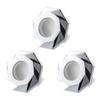 Set of 3 Sturdy ABS Materials Sink Overflows Covers for Home And Hotel Bathrooms Elegant Color Quick Installation