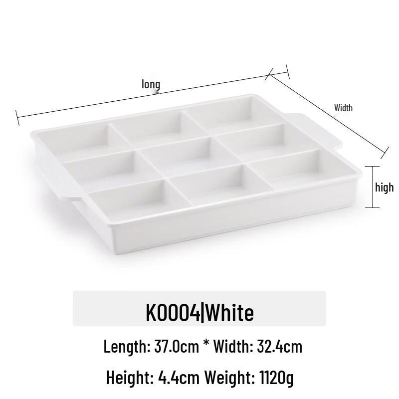 Handun K0004 Creative Melamine 9-Compartment Dinnerware Set