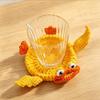 Handmade Crochet Craft Crochet Animal Coaster Cute Cartoon Cup Mat  Daily Drink Cup Mat