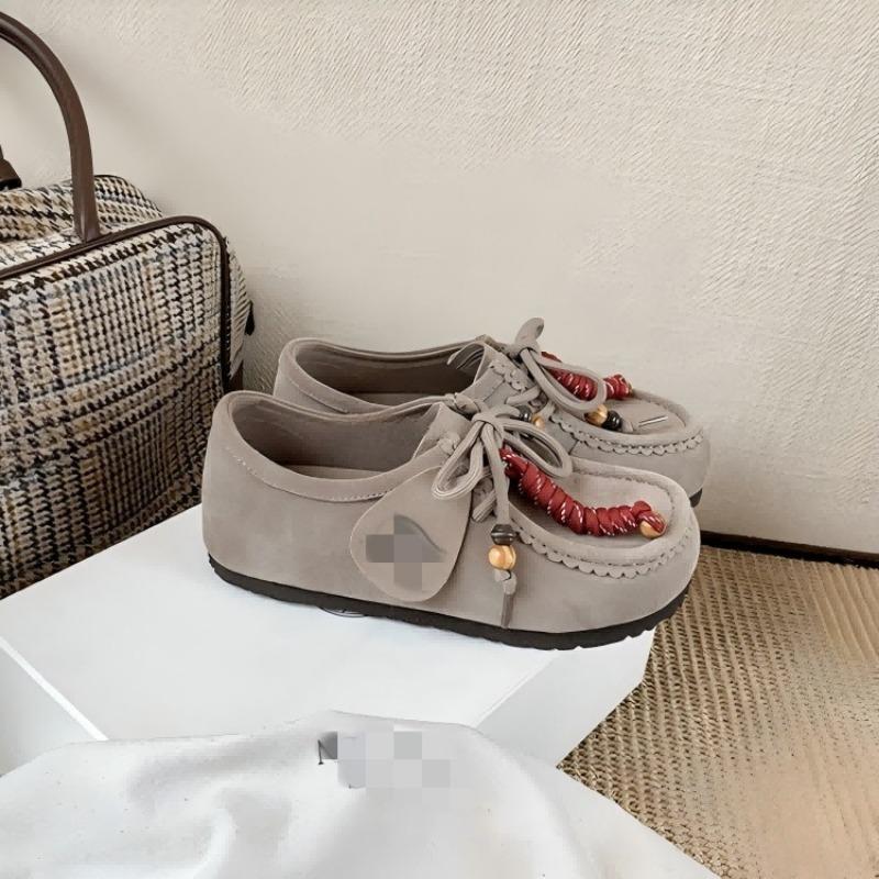 Retro Boken Shoes for Women, New Style Casual Shoes, Thick-soled Height-increasing Loafers
