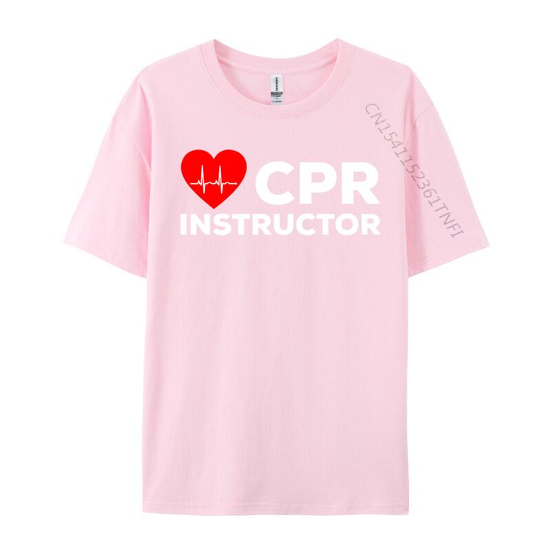 Cpr Instruktor Ekg Srdeční tep Ženy Muži Tričko Topy & Trička Cpr Aed Instruktor Srdeční tep Trička Vtipná Bavlněná Pánská Trička
