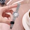 Elegant Women's Wristwatch Luxury Watch Bracelet Set Light Luxury Rose Gold Watch  Festival Gift