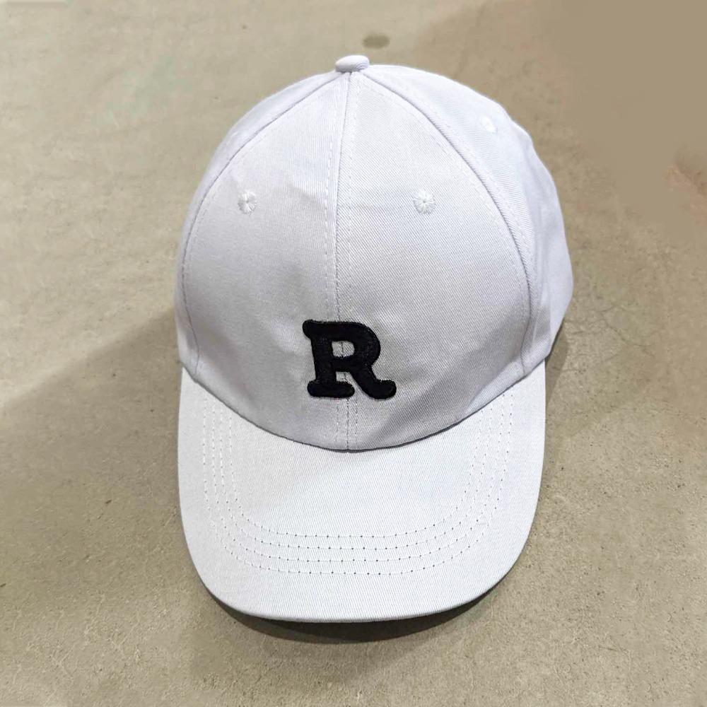 Retro Embroidery Baseball Cap Letter R Sun Hat Retro Letter Baseball Hat  Men