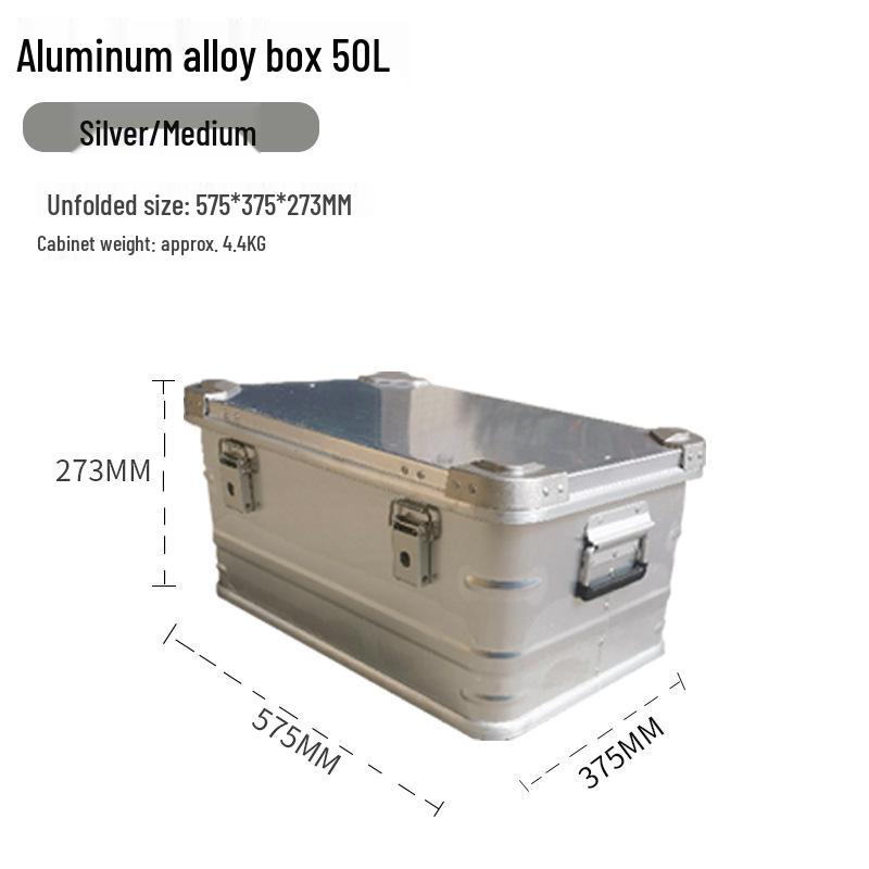 Aluminum Storage Box: Outdoor Camping & Travel Organizer