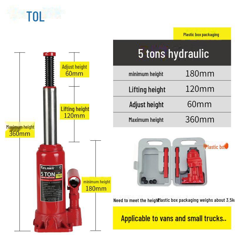Hydraulic Car Jack for Off-Road Tire Changes (2T/3T)