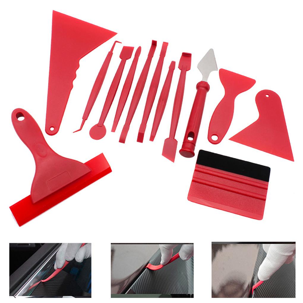 Car Vinyl Film Wrapping Decoration Tool Vehicle Window Windshield Sticker Portable Scraper Set 13 Pcs/set Box Pack