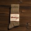 Unisex Baumwollsocken mit Streifen im amerikanischen Stil - Dick, warm, mittelhoch für Herbst/Winter