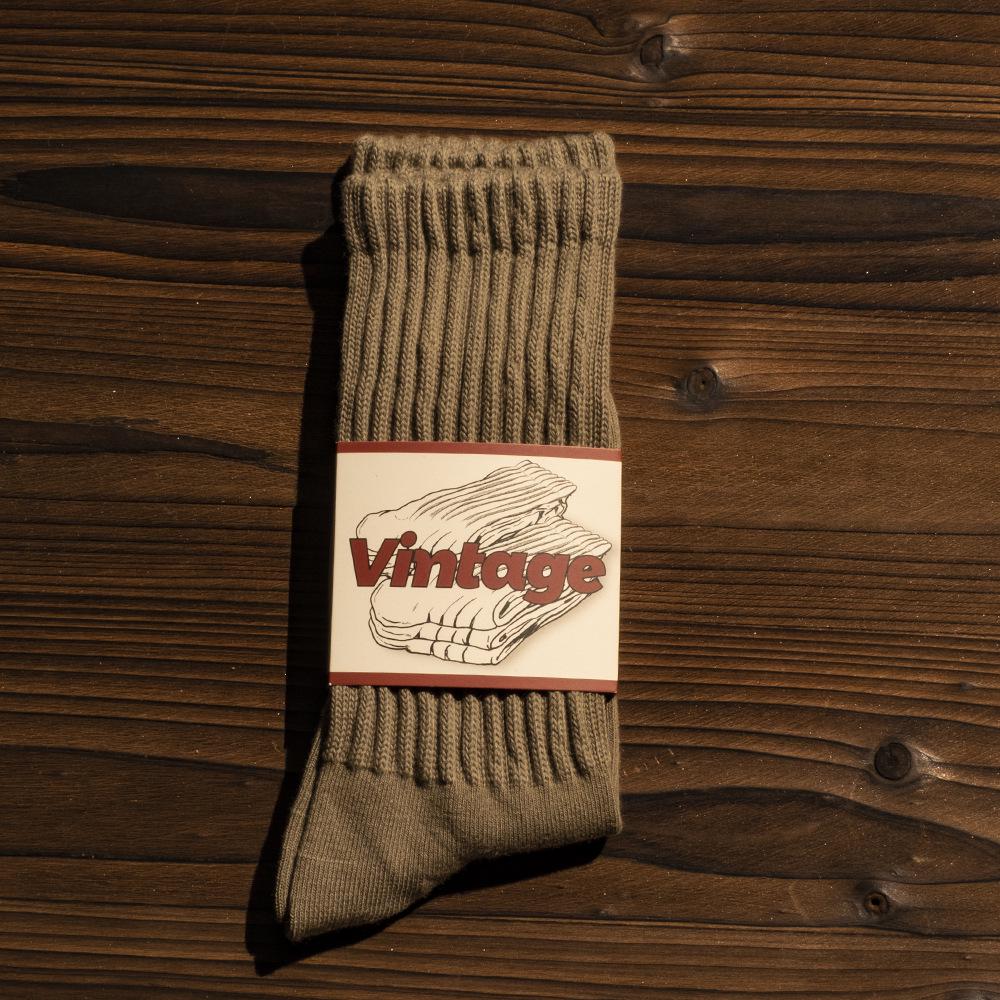 Unisex Baumwollsocken mit Streifen im amerikanischen Stil - Dick, warm, mittelhoch für Herbst/Winter