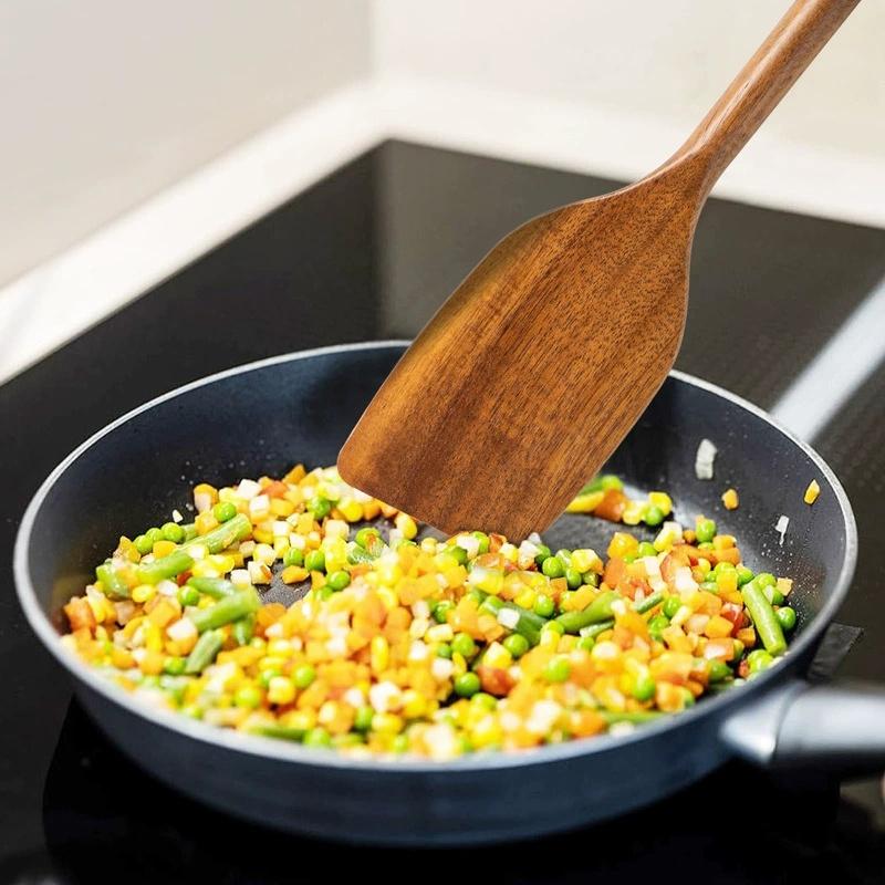 High-Temperature Resistant Rosewood Cooking Spatula Kitchen Utensil Non-Stick Pan Stir-Fry Spoon Dining Set Wooden Cooking Spoon