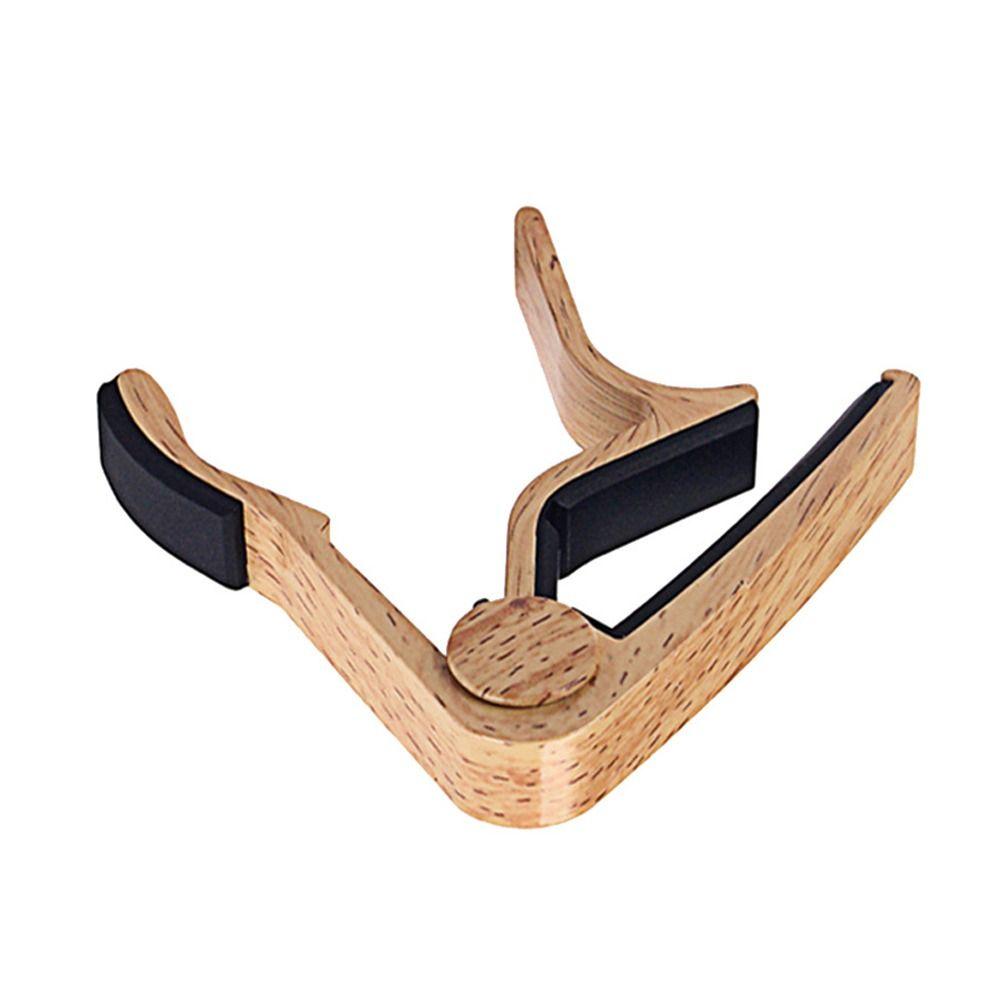 Wood Grain Guitar Capo Universal Guitar Tone Adjusting Clamp for Acoustic Classic