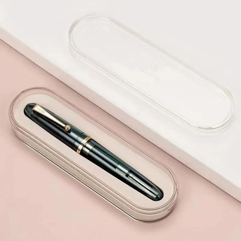 Luxury JinHao 9019 Dadao Fountain Pen Acrylic Transparent Spin Pen 40MM Nib Stationery Office School Supplies Writing Pens
