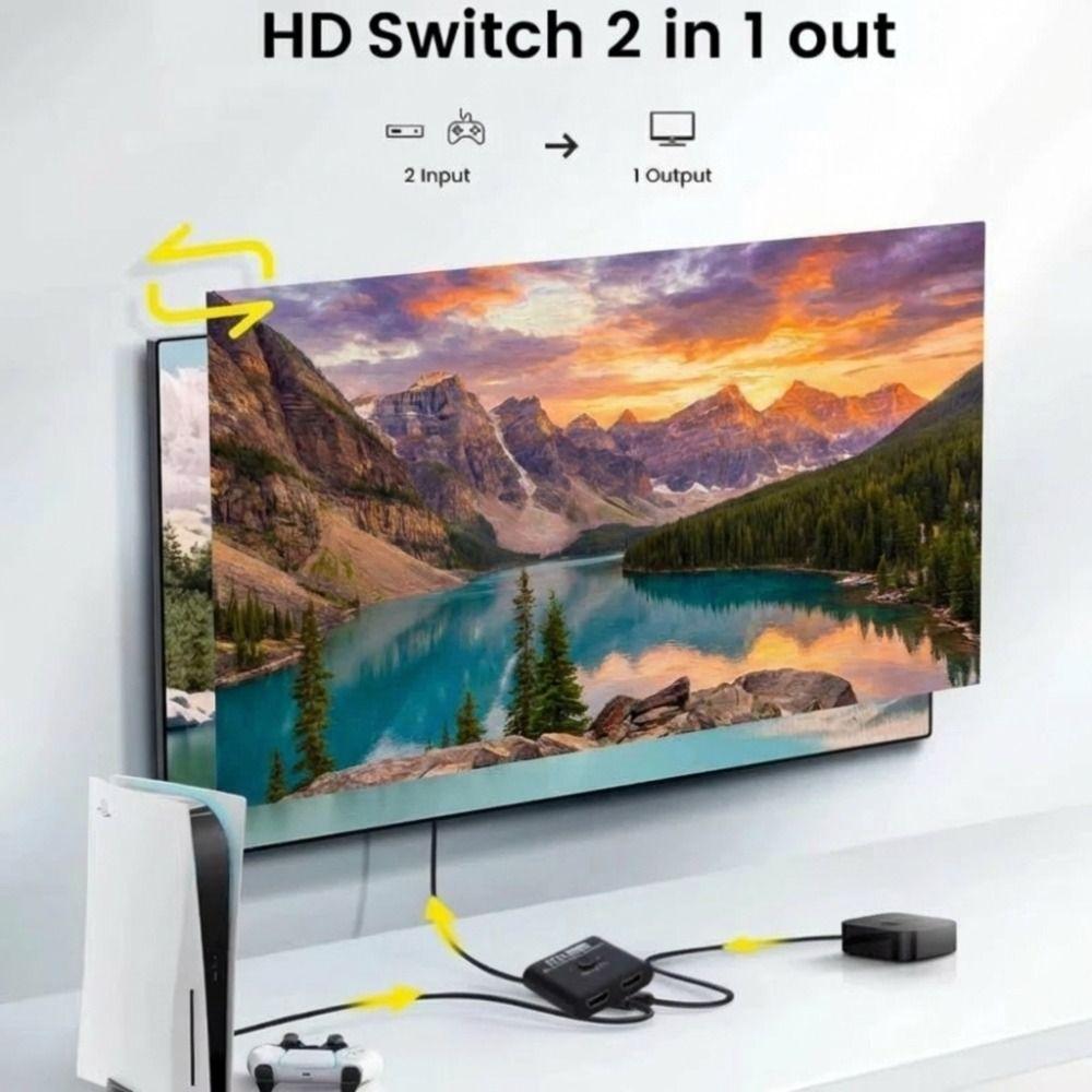 4K@60hz HDMI Splitter 8k@60hz HDTV Splitter HDMI Switch for PS3 PS4 TV Box Monitor Projector Office