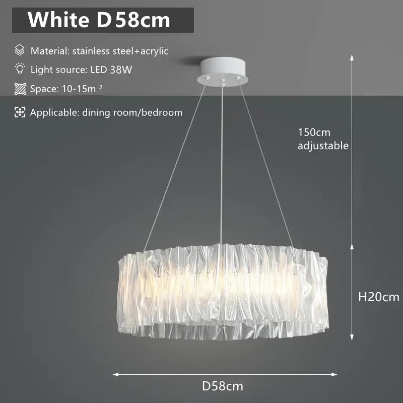 Nordic luxury pendant light Italian designer circular LED pendant light living room home decoration bedroom lighting fixtures