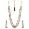 Fashion Jewellery Gold Plated Kundan Traditional Necklace for Women Party Wear & Wedding Wear Jewellery Set