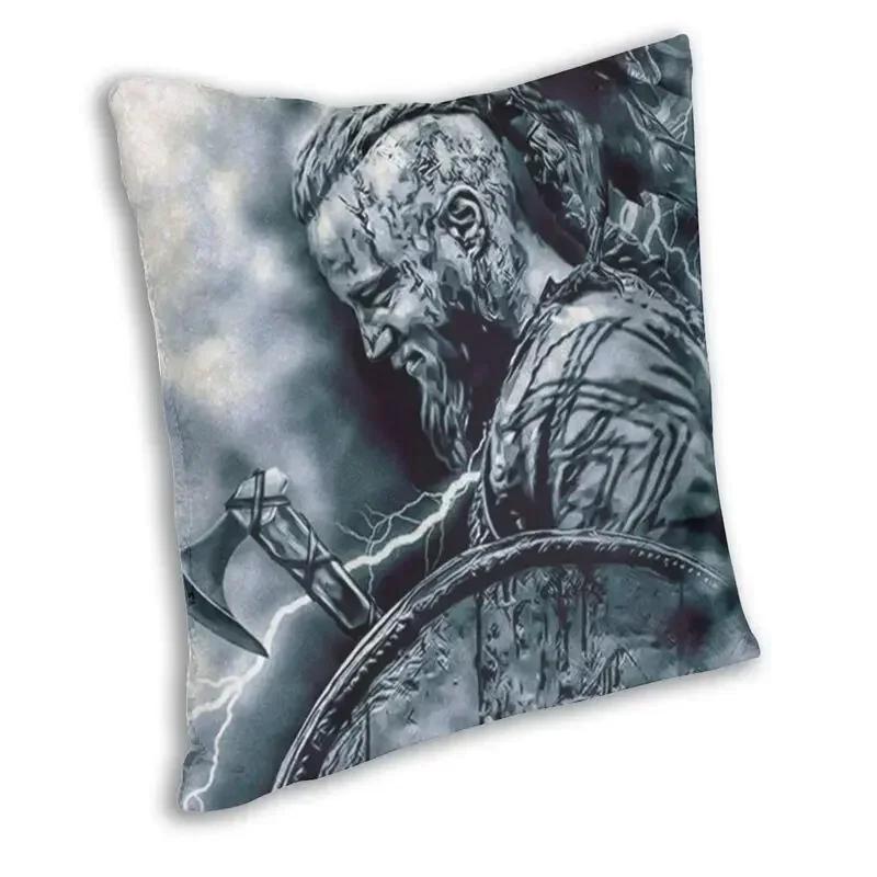 Ragnar Lothbrok Viking Throw Pillow Decor Home Viking King Luxury Cushion Cover Velvet Pillowcase