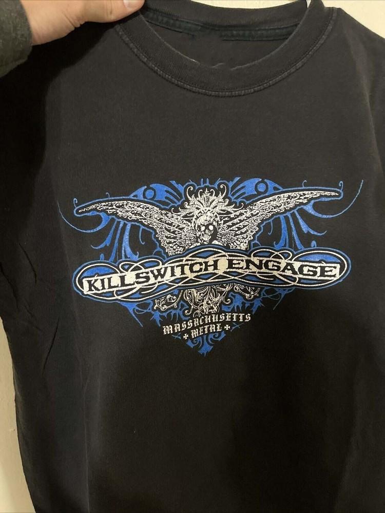 Винтаж Killswitch Engage Группа Черный Хлопок S-5XL 1сторона BL517 Унисекс Футболка L