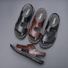 Summer Men's Fashion Leather Sandals Large Size Soft Sole Comfortable Casual Sandals and Slippers Beach Shoes