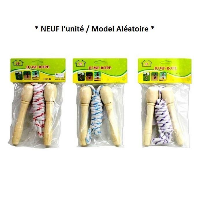 

Corde à sauter 2m35 poignées bois * L unité / Model Aléatoire *