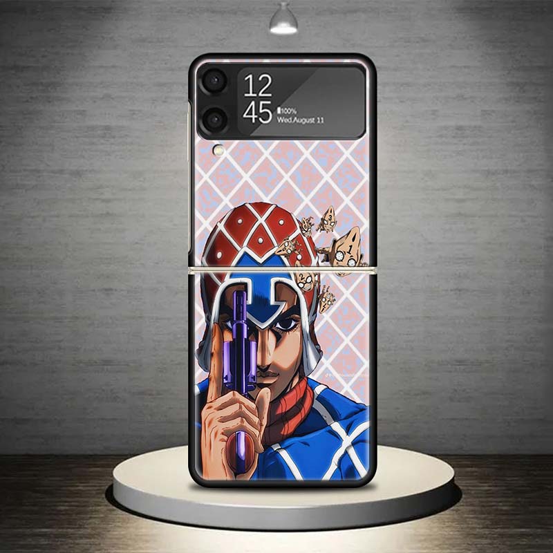 JoJo Adventure Guido Mista Phone Case For Samsung Galaxy Z Flip 7 6 5 4 3 5G Shockproof Cover Z Flip7 Flip6 ZFlip5 Flip3 Flip4 L