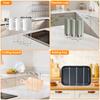 Foldable Baby Bottle Drying Rack Stainless Steel Vertical Cup Storage Rack Universal Kitchen Utensil Drain Rack for Countertop