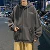 SWAMP AREA Men's Casual Hooded Zip-Up Sweatshirt