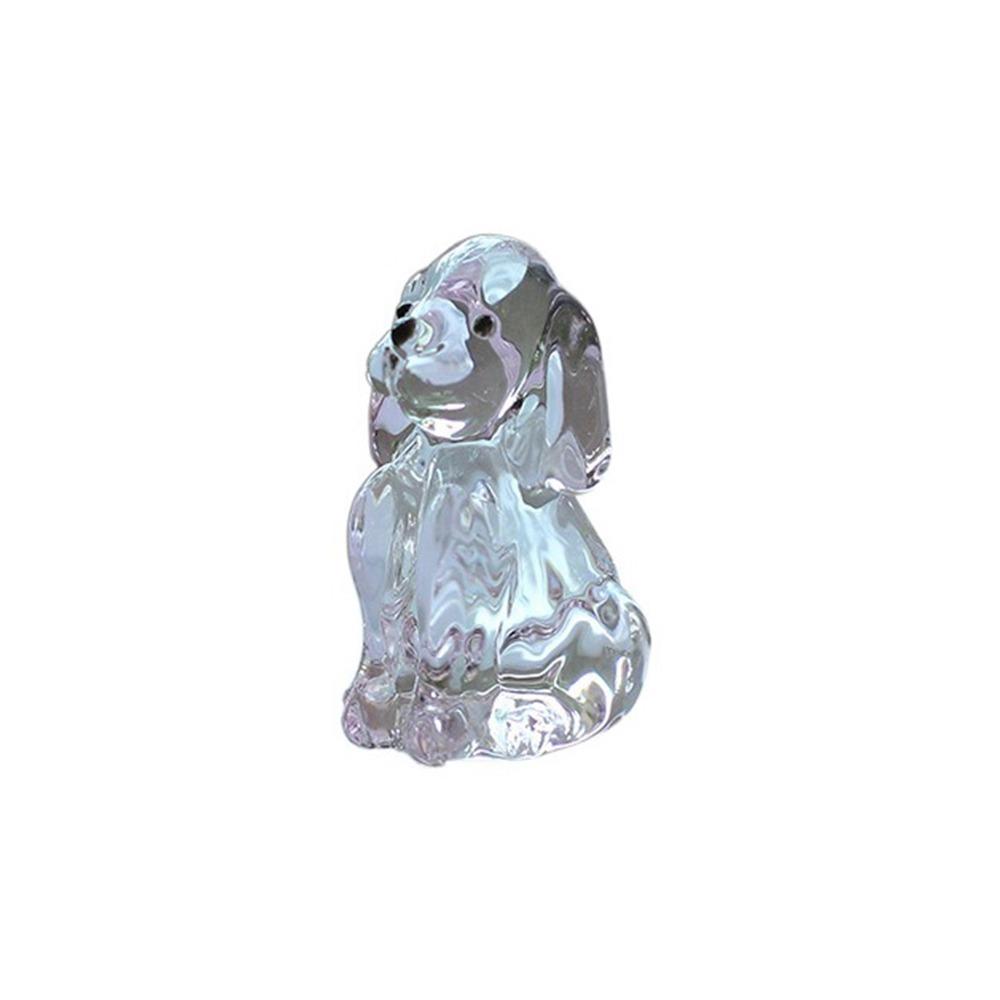 Mini Puppy Ornament Handmade Animal Statue Cute Crystal Dog Figurines  Home Decor