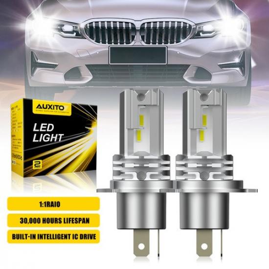 

LED AUXITO Headlight H4/9003 6000K Bright Super Bulb White Set Universal 2PCS