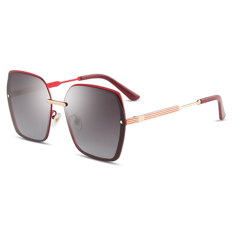 

Новые женские поляризационные солнцезащитные очки - Модный европейский и американский уличный стиль, металлический тренд