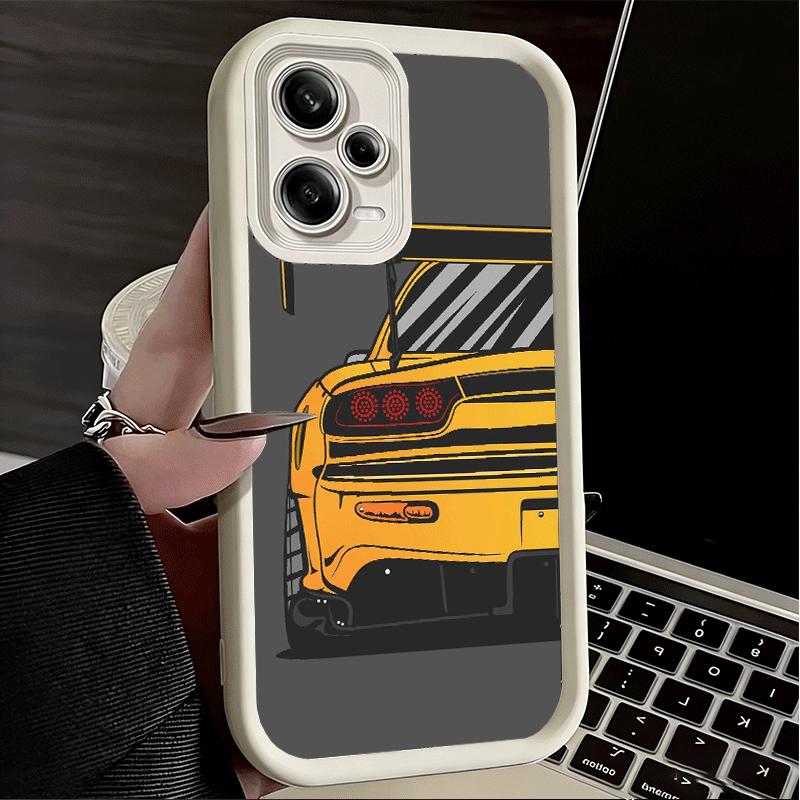 JDM Sports Cars Minimalist Design Soft Phone Case for Xiaomi Redmi Note 15 14 13 12 11 Pro Plus 10S 11S 4G 11T 5G Shell Silicone