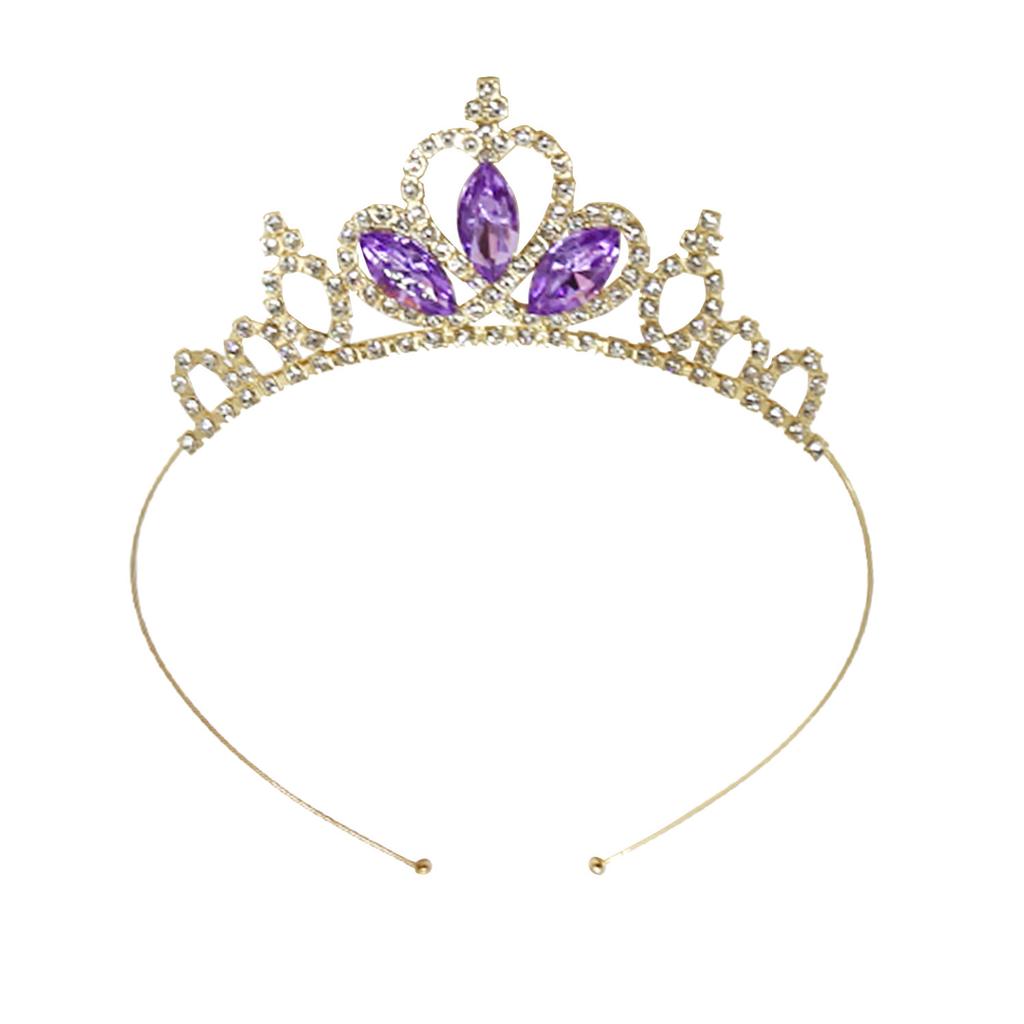 2024 Frozen Princess Crown Headgear Girls Birthday Gift Hair Accessories Fashion Headband Delicate Elsa Crown