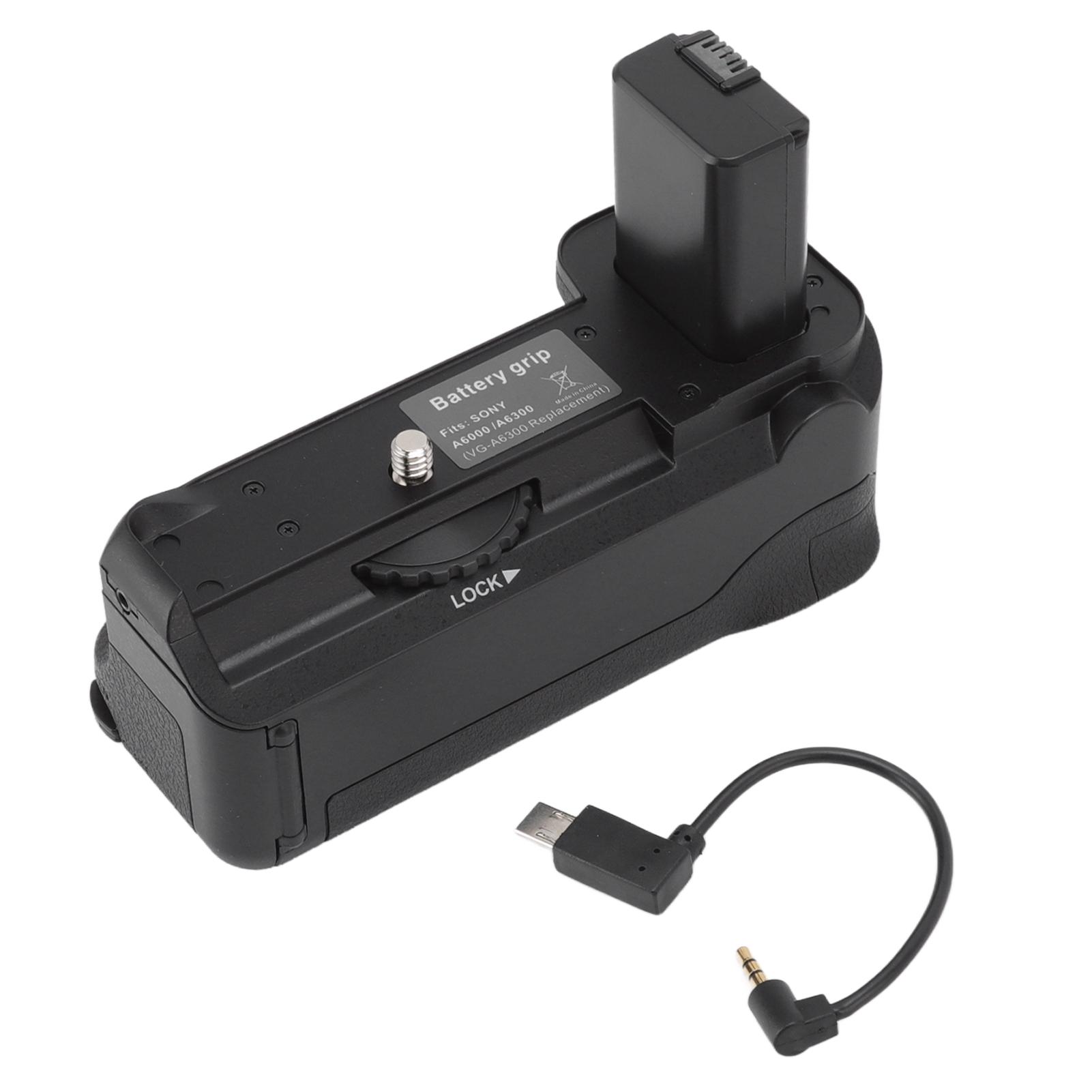 

Vertical Battery Grip ABS Camera Battery Grip Holder For A6000 A6300 A6400 A6100 A6500