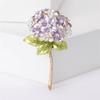 Sturdy Quality Hydrangea Brooch Wedding Outfit Accessory Fashionable Lapel Pin for Sophisticated Occasions
