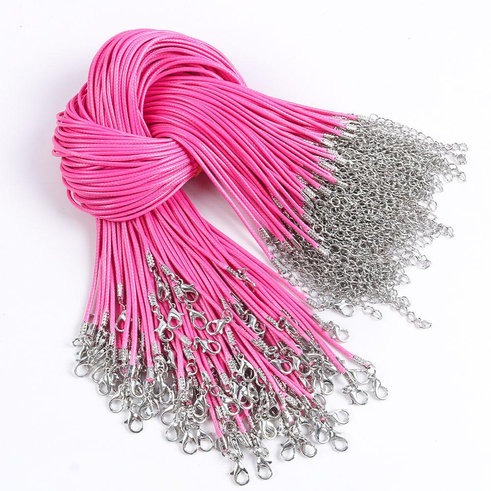 50Cm Wax Thread Necklace Rope Colored Wax Thread Rope Neck Chain Pendant Pendant Rope Braided Rope Pendant Rope