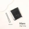 100Pcs Bobby Pins,2.2" Black Hair Pins Kit Hairpins for Women Girls Kids Hairdressing Salon Secure Hold Wave Hairgrip Hairclip
