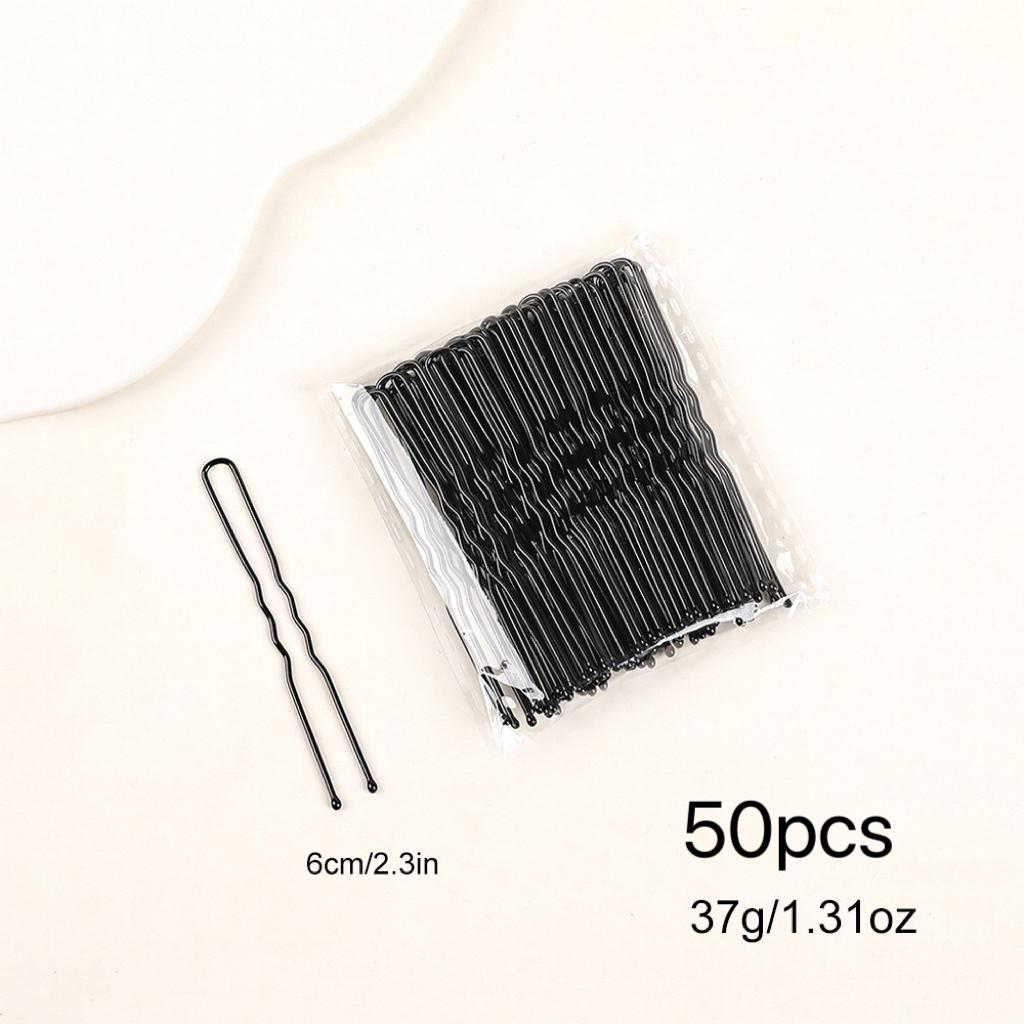 100Pcs Bobby Pins,2.2" Black Hair Pins Kit Hairpins for Women Girls Kids Hairdressing Salon Secure Hold Wave Hairgrip Hairclip