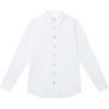 Simple Solid Color Casual Versatile Pointed Collar Long Sleeve Shirt Men Shirts G20912F0000328144001