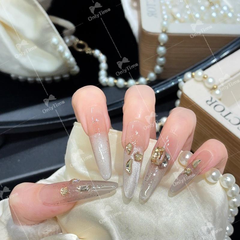 Elegant Long Handmade Wearable Nails - Style K2001