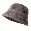 Fashionable Women's Autumn and Winter Mother's Woolen Basin Hat Thickened Grandma Hat Spring Autumn Winter Style Fisherman Hat