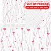 2pcs   2D FLAT PRINTING Curtains (Without Rod) Heartwave Curtain Modern Fashionable Curtainments during the Christmas holiday