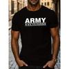 European Sizes Men's Short Sleeve T-Shirt for Summer, Designed for Army Veterans