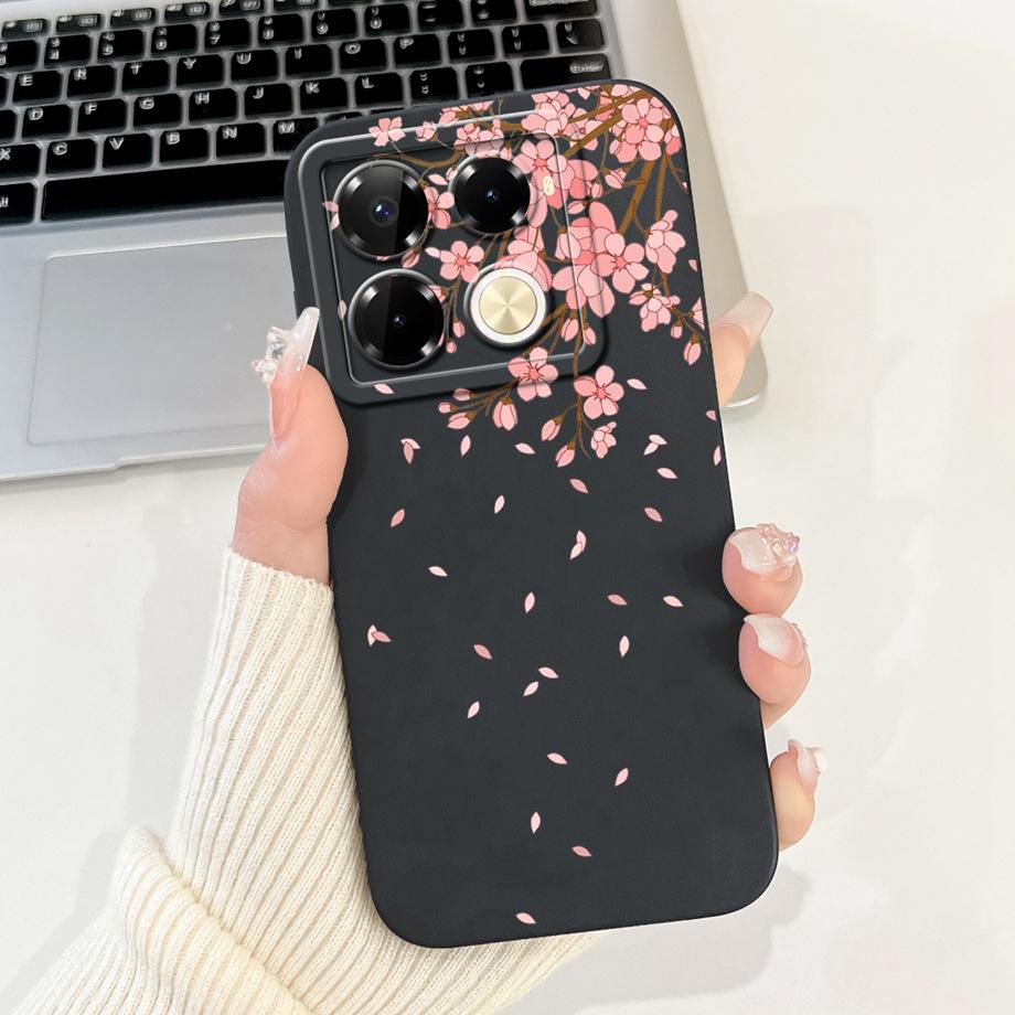 For Infinix Note 40 Pro Plus Coques Cover Luxury Liquid Silicone Soft Phone Case For Infinix Note 40 Pro 4G 5G Capa Women Style