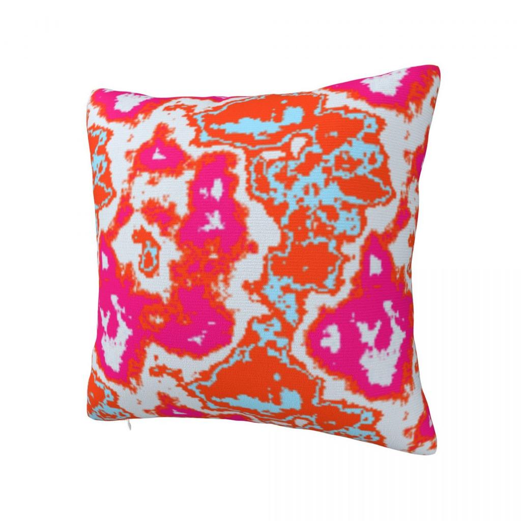 Modern Abstract Orange Pink Blue Pattern Pillowcase Printing Cushion Cover Gift Throw Pillow Case Cover Seater Square 45X45cm