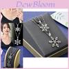 Elegant Korean Double Layer Snowflake Necklace For Women Fashion Accessory