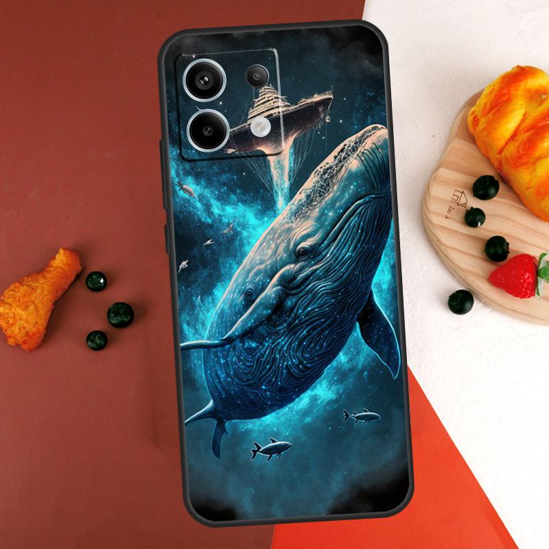 Whale Shark Dolphin Case For Xiaomi Redmi Note 14 13 Pro 9 10 11 12 Pro 10S 11S 12S Redmi 13C 10C 12C 14C Coque