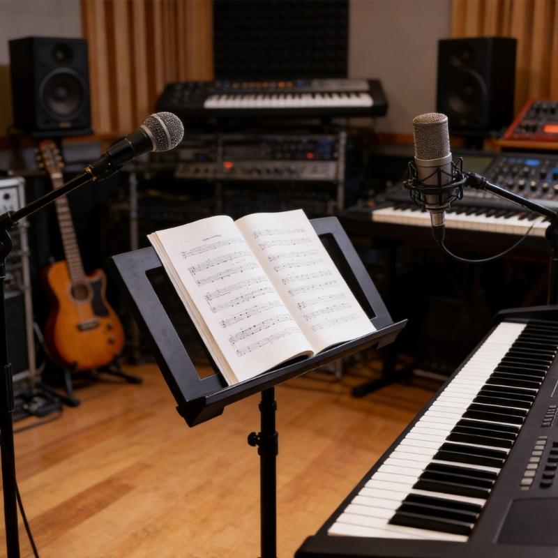 Universal Music Instrument Music Stand Sheet Holder Suitable for Keyboards Pianos for Rehearsals Practice and Reading