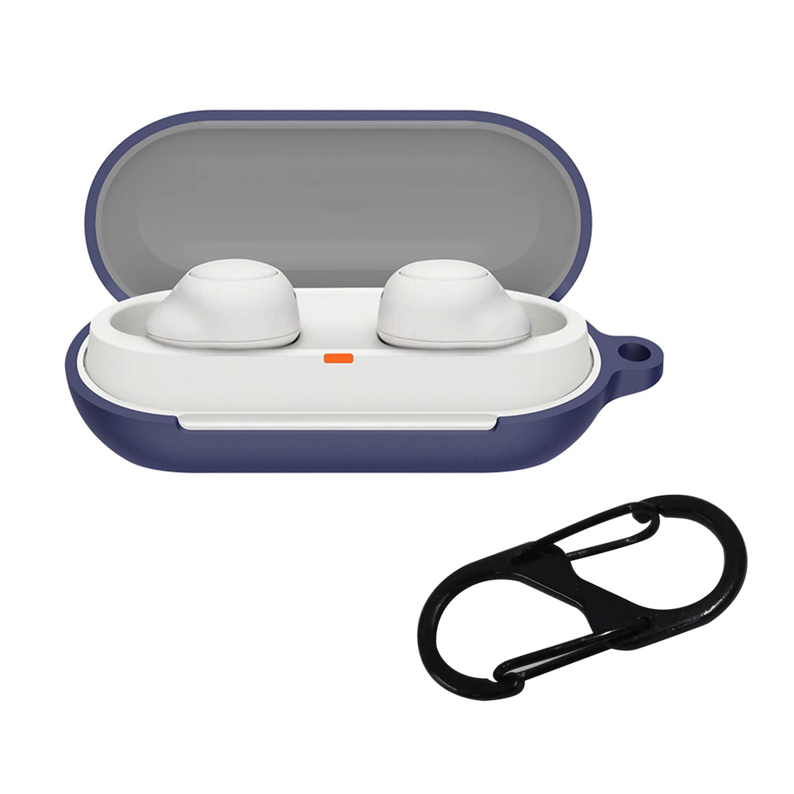 

Headphone Shock Housing Skin-friendly Cover for Sony WF-C700N Washable-Shell Protector Non-slip Sleeve Impact-resistant 1 темно-синього кольору