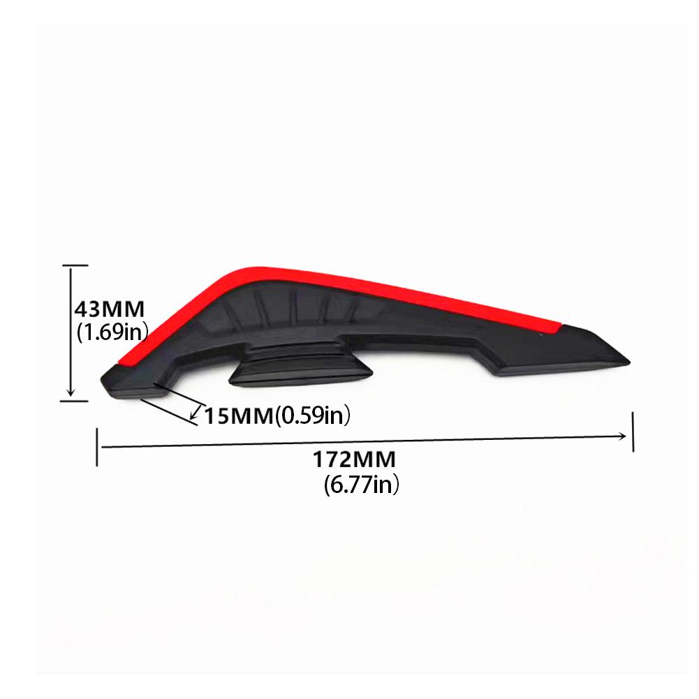 2Pcs Motorcycle Winglets Motorcycle Front Side Spoiler Aerodynamic Wing Set Motorcycle Fixed Wind Wing Used with Adhesive